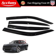 Fit For Dodge Charger 2011-2020 Sun Rain Guards Vent Shade Acrylic Window Visor