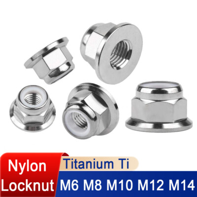 Titan Flanschmuttern Grade 5 Flansch Muttern M6 M8 M10 M12 M14 Nylon Locknut