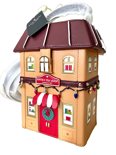 NWT! NEW KATE SPADE TOY STORE SHOP CROSSBODY GINGERBREAD HOUSE NOVELTY BAG PURSE - Picture 2 of 21