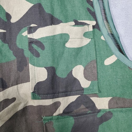 Game Winner Hunting Vest Vintage Mens XL Green Camo Shooting Bird Bag Cargo - Picture 7 of 12