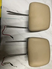 11-13 BMW 5-SERIES (F10) FRONT LEFT & RIGHT COMFORT SEAT HEADREST SET (beige)