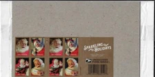 US SCOTT 5332 - 5335 PANE OF 20 SPARKLING HOLIDAYS SANTA STAMPS FOREVER MNH