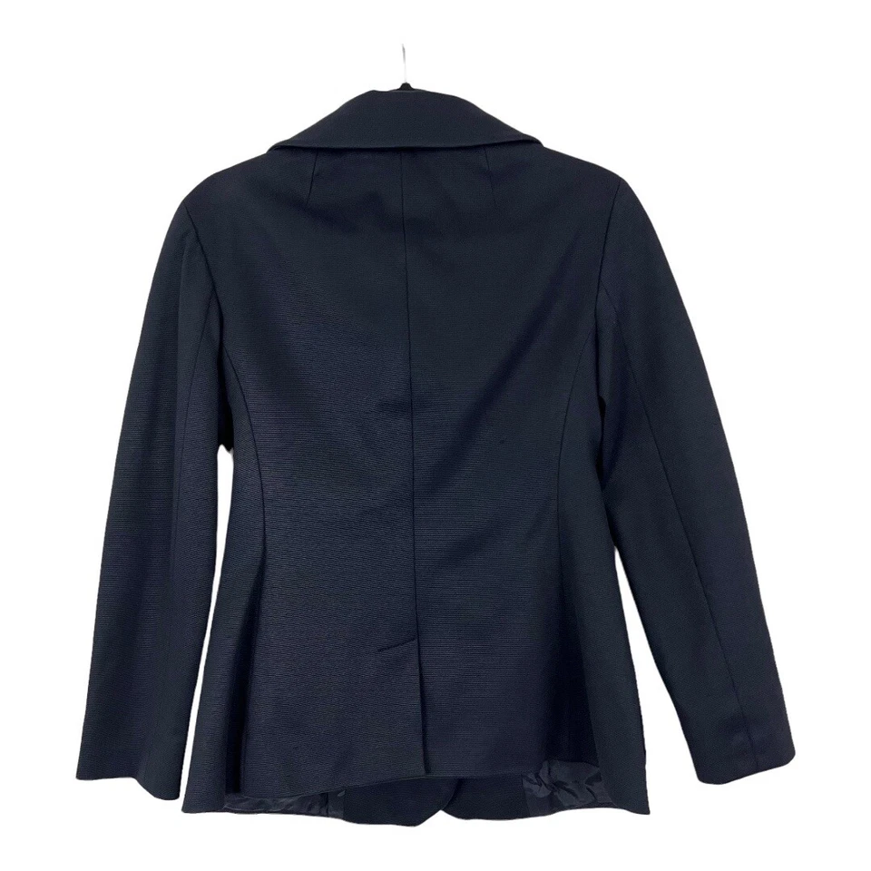 Blazer Jil Sander feminino tamanho 40 azul marinho jaqueta peito duplo - Imagem 3 de 4