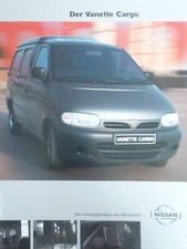 Nissan Vanette Cargo 11/99 Brochure Brochure Catalogue Broszura Folleto