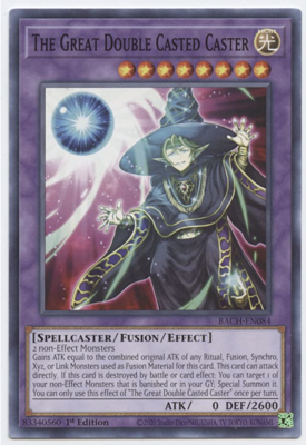 Yu-Gi-Oh! - Great Double Casted Caster - BACH-EN084 - Common - 1st Ed -NM/M | eBay Yu-Gi-Oh! - Great Double Casted Caster - BACH-EN084 - Common - 1st Ed -NM/M | eBay