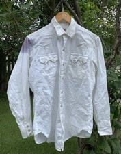 Vintage Levi’s Big E “ Saint Jo Riding Club “ Snap Button Up Western Wear Shirt.