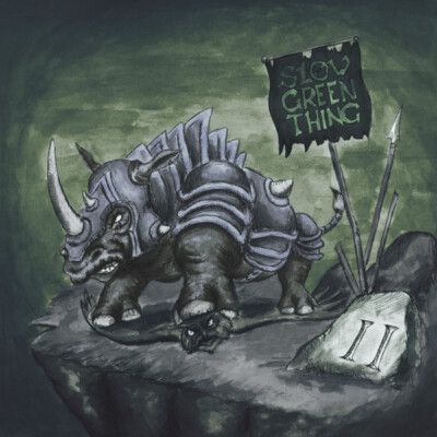 LP Slow Green Thing II RED TRANSLUCENT VINYL NEAR MINT Fuzzmatazz Records
