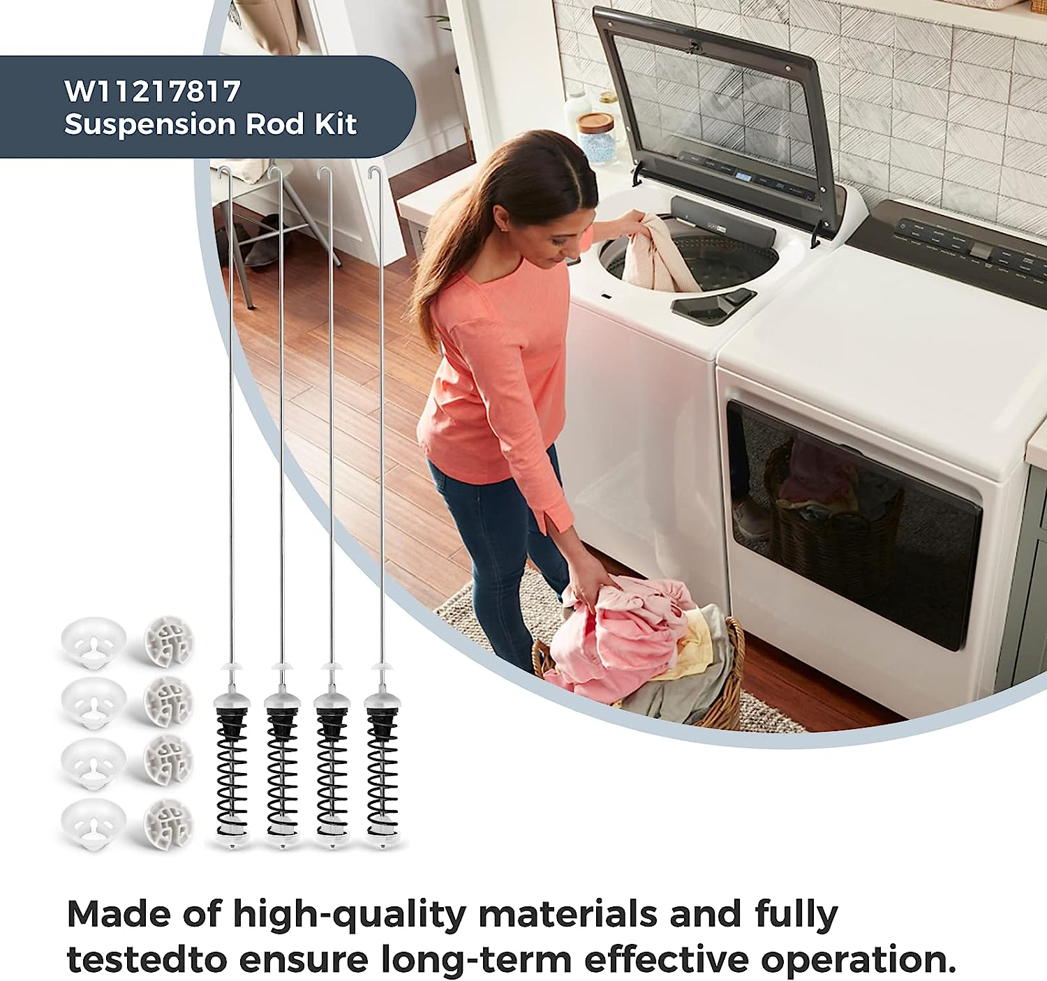 W11217817 Washer Suspension Rod Kit for Whirlpool Maytag Kenmore Amana