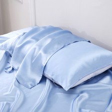 2 Pcs/lot Silk Pillow Towels 100 Mulberry Silk Pillow Cover Thin 19 Momme China