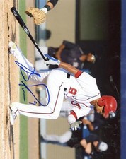 BEN REVERE ACTION WASHINGTON NATIONALS  SIGNED  AUTOGRAPH 8X10 PHOTO
