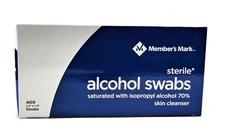 1-400 70% 1.3x1.3 Alcohol Sterile Swabs Skin Cleanser Isopropyl 1st Aid Wound A