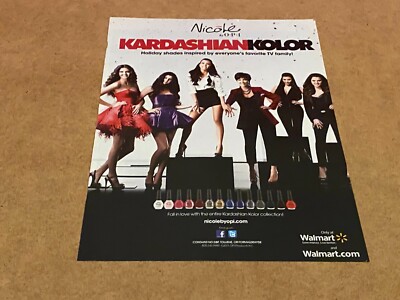 PEEP41 ZEITSCHRIFTENWERBUNG 11X8'' NICOLE VON O.P.I KARDASHIAN KOLOR