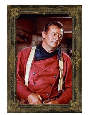 John Wayne Pictures A MULTI-SIZE SET Cotton Fabric Quilt Blocks