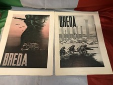 Lotto di 4 POSTER PUBBLICITARI FIAT BREDA  ACCIAIERIE ROMANE  ANNI 20/40 Vedi