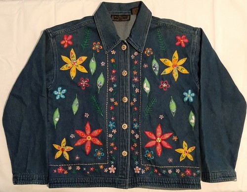 Jean Jacket Womens Sz Petite Medium 