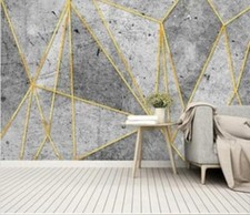 3D Gray Triangle B37 Wallpaper Wall Mural Removable Self-adhesive Sticker Zoe