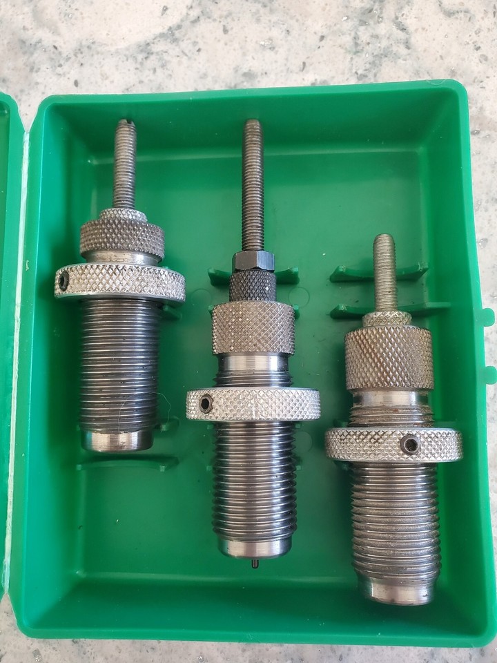 RCBS FL 38/357 CARBIDE SIZER DIE WITH 38 SPECIAL AND 357 SEATING DIES