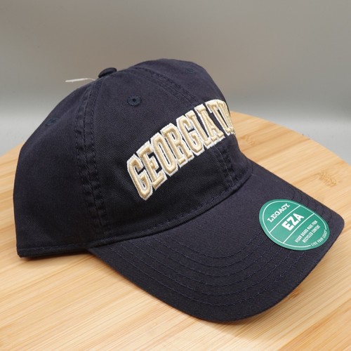 NWT Georgia Tech Yellow Jackets Hat Cap Strap Back Navy Blue Legacy Cotton Dad - Picture 3 of 8