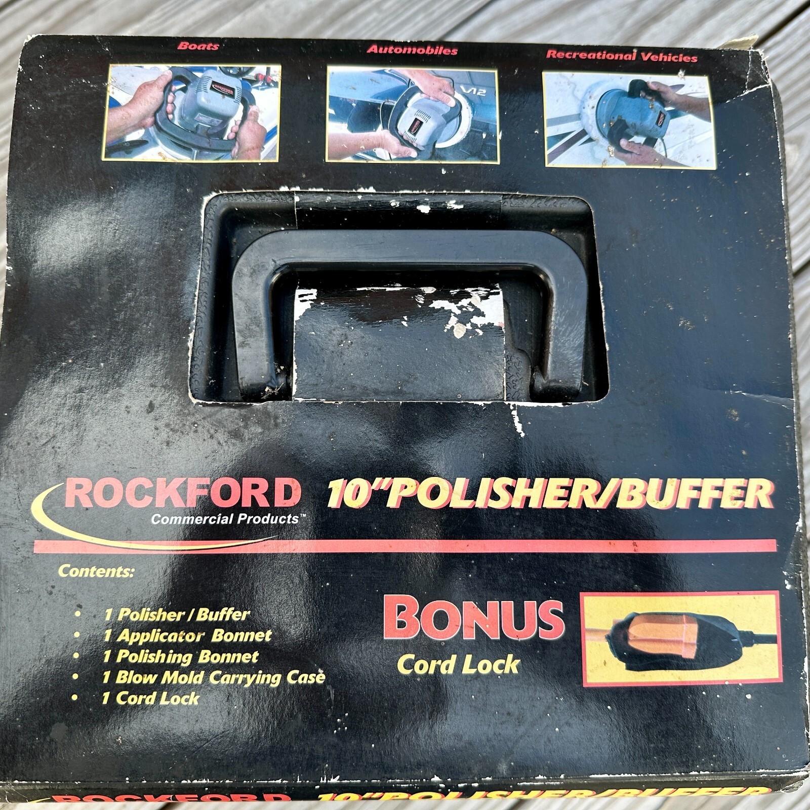 Rockford 10" Auto Car Buffer/Polisher RCP-08 in Case w/ Extras ~ New In Box
