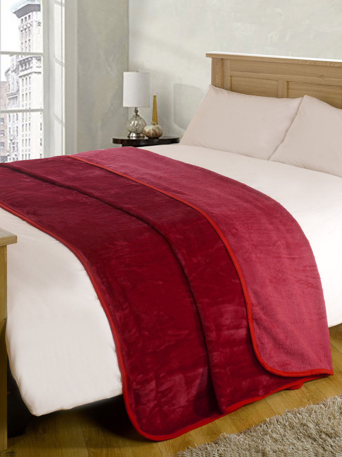 Faux Fur Throw Blanket Double King Size Mink Sofa Bed Luxury Large 12