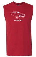 Camaro SLEEVELESS T-shirt 1968 - Chevy Classic Muscle Car 