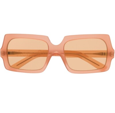 Acne Studios George Rectangular Frame Sunglasses - Orange Acetate