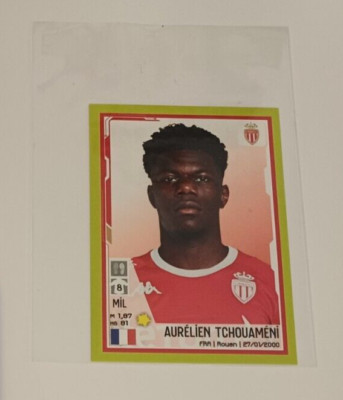 Image Sticker n°260 Aurélien Tchouaméni AS MONACO France PANINI FOOT 2021 2022