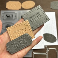 Label Metal Cutting Dies Scrapbook Paper Embossing Blade Punch Stencils Die Cut