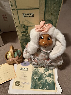 Raikes Originals 1993 Buttercup Bunny Easter Rabbit w/Basket lining ...
