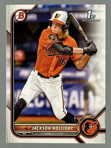 2022 Bowman Draft Jackson Holliday 1st Bowman Paper #BD-168 Orioles - A