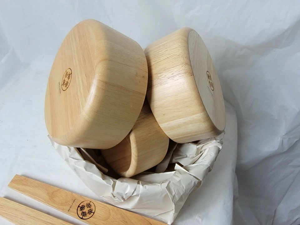 丹斯克木质沙拉套装橡胶木 7 件开箱状况良好 — 第 2/4 张图片