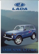 Lada Niva 1.7i 4x4 Mid 2000s Swiss Market Foldout Sales Brochure In German