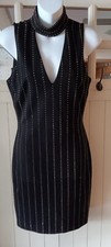 Bebe Black with gold accents dress, size small, Little Black Dress