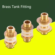 20mm Brass Water Tank Outlet Fitting Male Flanged Connector Male Female Extend