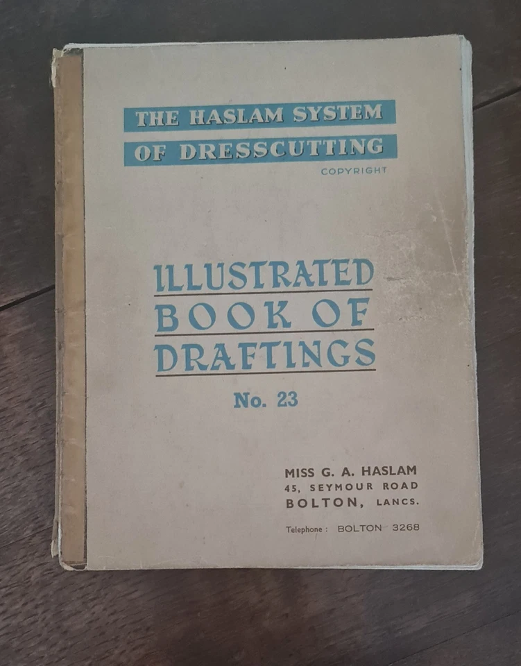 Vintage Haslam System of Dresscutting Pattern  no 23 1953 Spring Summer original - Image 2 of 4