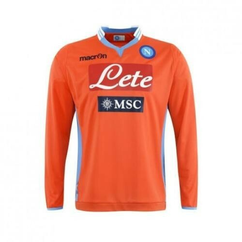 3909 Macron SSC Napoli 2013/14 Home Goalkeeper Match Shirt Jersey ML 58057632