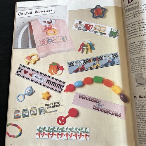 Cross Stitch & Country Crafts Magazine Vintage Patterns 80's & 90"s Needlepoint - Picture 10 of 12