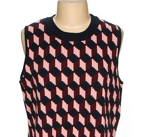 NWT Ann Taylor Multi-Color Geometric Sleeveless Top/Vest Size XL MSRP $69.50 - Picture 3 of 4