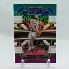 Jayson Tatum 2023-24 Panini Select - Concourse Green White Purple Prizm #45