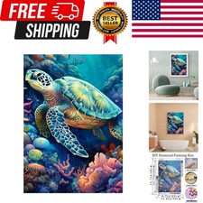 Sea Turtle Diamond Art Painting Kits for Adults, Full Drill Diamond Dots Pain...