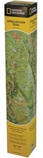 National Geographic Appalachian Trail Wall Map Detailed Ngs Topographic Map