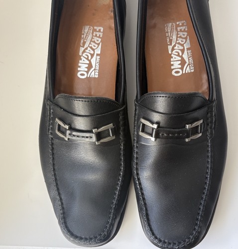Salvatore Ferragamo Schwarz Leder Herren Halbschuhe - Bild 5 von 10