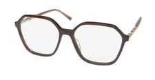 NEW ESCADA VESD54 EYEWEAR GEOMETRIC PLASTIC BROWN 55-16-135 0752 FULL-RIM WOMENS