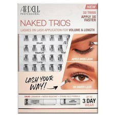 Kit de tríos de pestañas desnudas Ardell, 32 tríos, 1 paquete