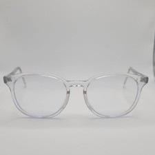 Warby Parker Eyeglasses Carlton Crystal Clear Rectangular Optical Frame Unisex