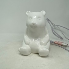 White Ceramic Smiling Little Polar Bear Soft Nightlight Corded Lamp Target