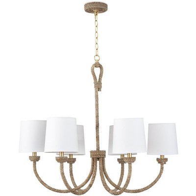 Regina Andrew Detroit 16-1272 OPEN BOX Bimini Chandelier Natural