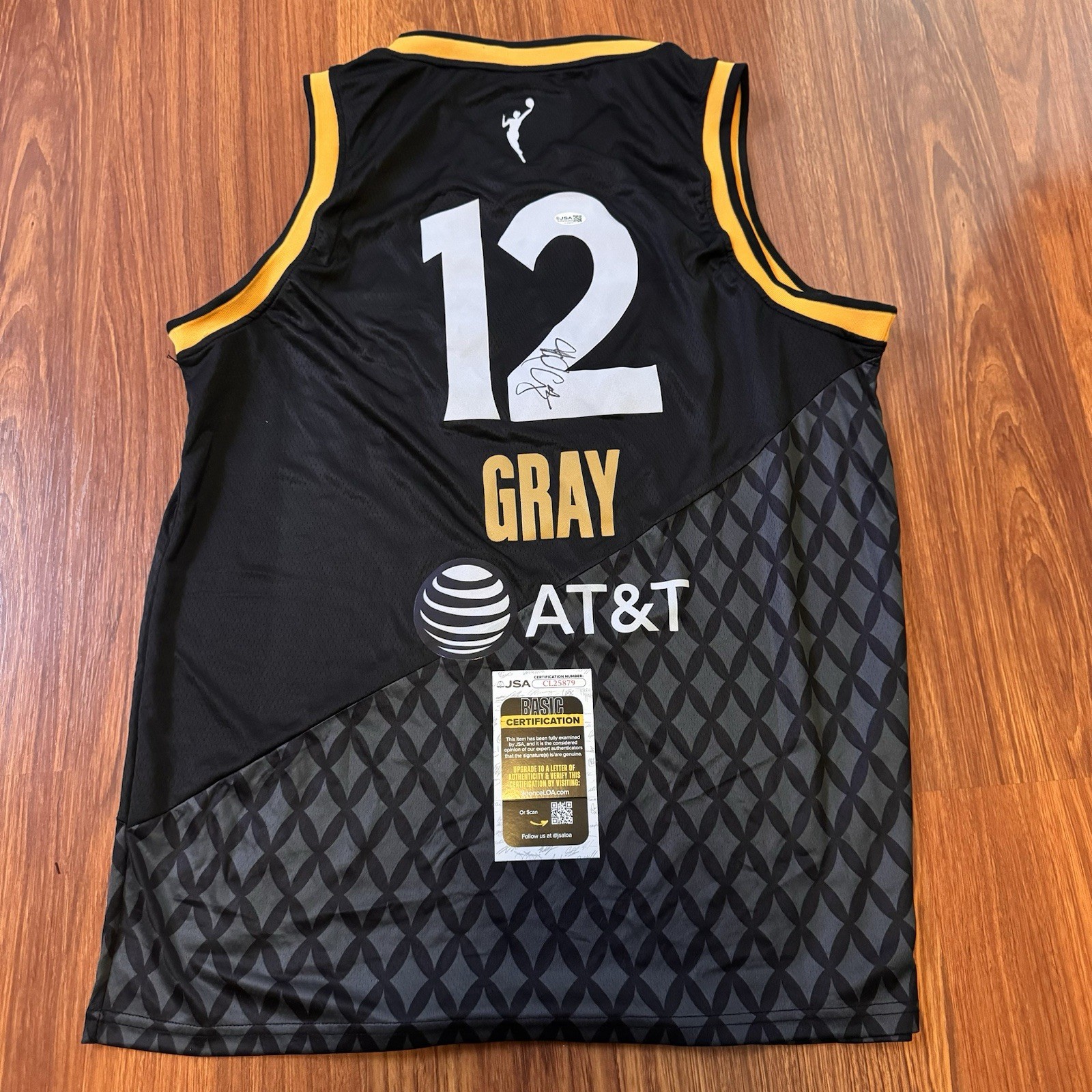 Chelsea Gray Autographed Signed Las Vegas Aces Jersey WNBA Star JSA COA 