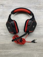 Logitech G230 Stereo Gaming Headset w Microphone PC XBOX PS4 - Black/Red A-00060