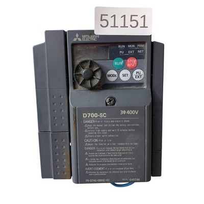 Housing Damaged!!! Mitsubishi D700-SC Frequency Converter FR-D740-080SC-EC